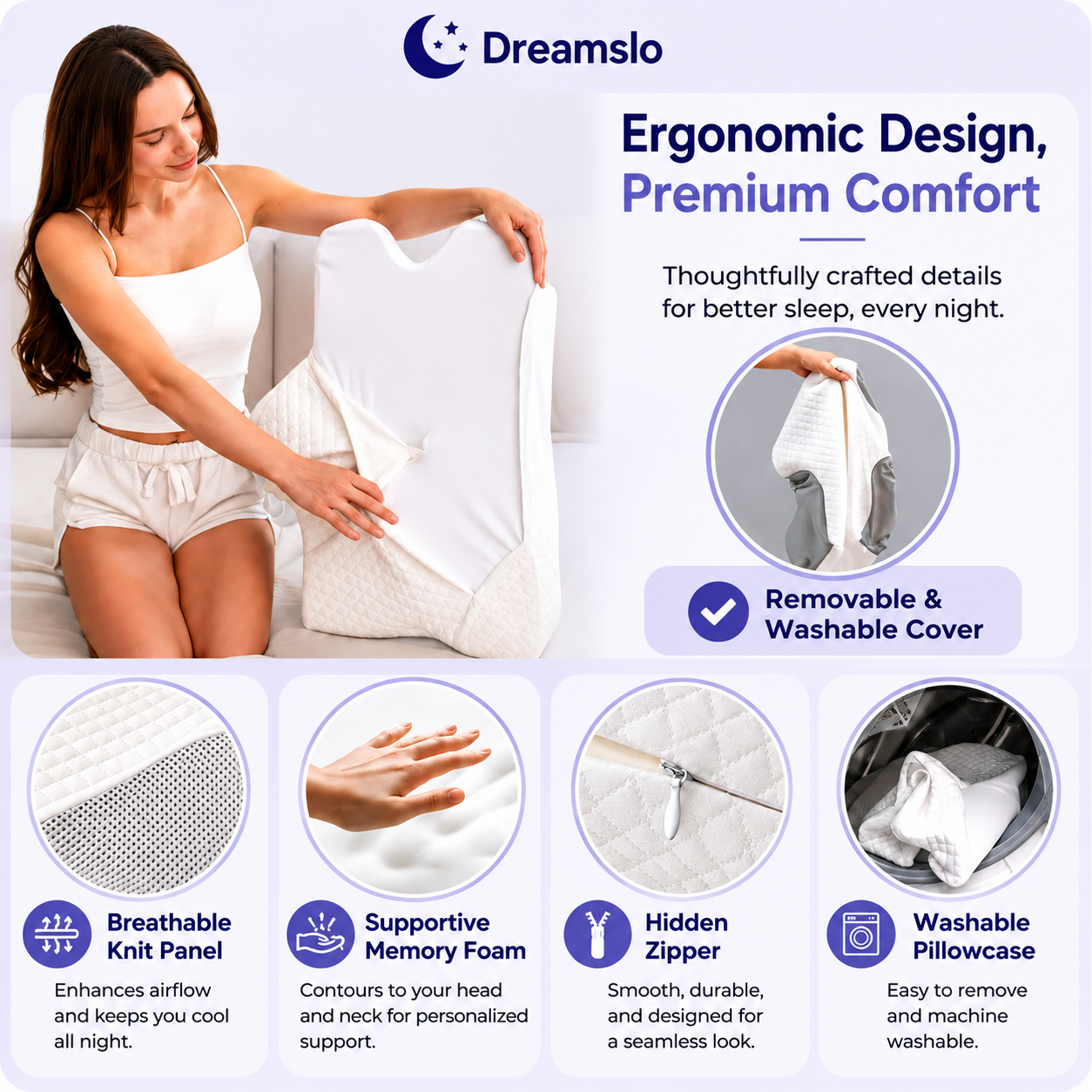 Dreamslo® Neck Support Pillow
